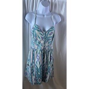 American Eagles Outfitters Women’s Sleeveless Multicolor Mini Sun Dress Size L